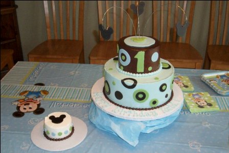 A Touch Of Mickey Mouse 1st Birthday Cake Utopia
